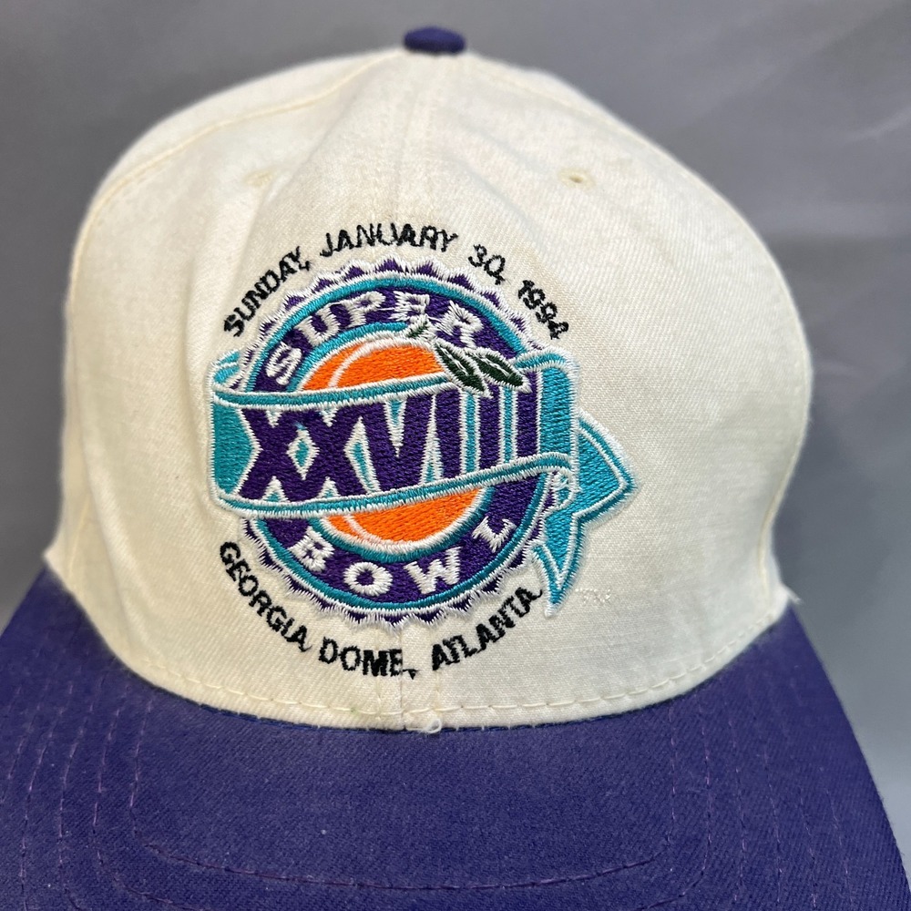 Vintage 1994 Super Bowl XXVIII Cap Mens One Size White American Needle Snapback - Picture 2 of 9